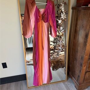 Skies Are Blue Gradient Maxi Dress